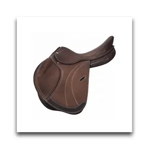 High Quality Bulk Supplier Pure Leather Fabric Designer Horse Brown English Saddle from Indian Manufacturer