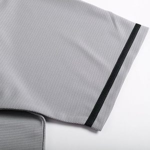 Camiseta de Béisbol Unisex Gris de Manga Corta con Cuello en V y Botones al Frente, Uniforme Transpirable de Malla para Adultos, Todas las Temporadas - Product Image 4