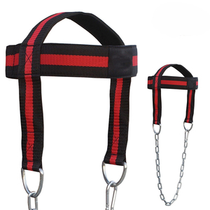 Weight Lifting-Non-Slip Chin and Neck Exerciser Straps high Quality Neoprene Neck <b>Training</b> <b>Head</b> Harness with Chain - Product Image 5
