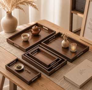 Plateau de présentation en bois de qualité supérieure pour la vente au détail et les cadeaux - Product Image 1
