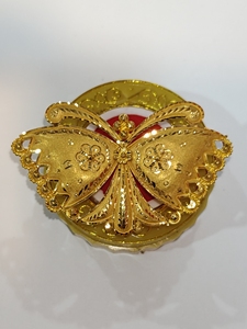 22k Solid Gold <b>Ring</b> For Men/Women Authentic Handcrafted Ethnic <b>Indian</b> Jewelry Genuine Fancy Party Bridal Wear Statement Piece - Product Image 4