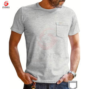 New Design <b>Men's</b> <b>T</b>-<b>Shirt</b> with <b>Pockets</b> High Quality 100% Cotton Knitted Eco-Friendly Heavyweight - Product Image 1