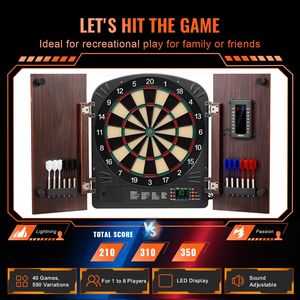 Set di Tavolo da Freccette con Punteggio Elettronico e Design Salvaspazio per Gioco Immediato - Product Image 2