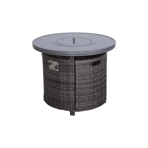 25\" H X 32\" W Aluminum <b>Propane</b> Outdoor <b>Fire</b> <b>Pit</b> Table - Product Image 1