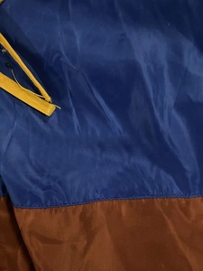 Chaqueta Cortavientos Vintage para Hombre con Bloques de Color, Cierre Completo, Impermeable, de Nylon con Parches, Logotipo Personalizado, Tallas Grandes, Tipo Anorak - Product Image 4