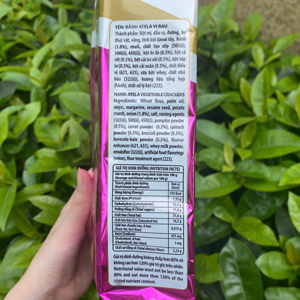 Craquelins végétaux super nutritifs saveur oignon, biscuits croustillants Halal 228g, fabrication ODM Vietnam |   Échantillons Gratuits - Product Image 4