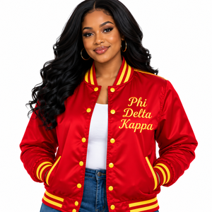 Chaquetas de Satén para Mujer KDP, Ropa Exterior Elegante Inspirada en las Hermandades, con Tela Suave, Mangas Largas y Ribetes Cómodos - Product Image 5