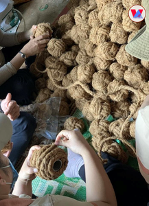 Balle à mâcher en fibre de coco OEM disponible, 100% naturelle, jouet durable pour animaux de compagnie, sphère en coque de noix de coco pour chiens, nettoyage des dents molaires, balle d'entraînement - Product Image 6