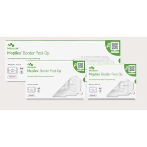 แผ่นปิดแผลหลังผ่าตัด Mlnlycke Mepilex Border ขนาด 10x30 ซม. บรรจุ 10 ชิ้น - Product Image 1