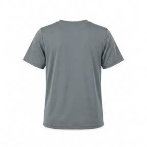Camiseta de pickleball con cuello en V, unisex, manga corta, transpirable, que absorbe la humedad, tela ligera de poliéster, logotipo personalizado, ropa deportiva de verano. - Product Image 4