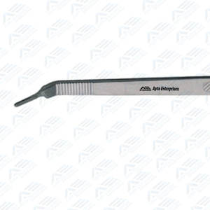 Scalpel chirurgical à manivelle, stérile, instrument médical professionnel, manche long en acier inoxydable, jetable - Product Image 3