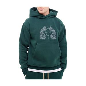 Chándal Deportivo de Forro Polar, Color Sólido, con Capucha y Cierre de Cordón, Ecológico, Transpirable, 100% Algodón, Unisex para Adultos - Product Image 2