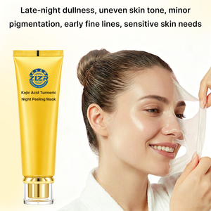 Kojic Acid Turmeric Peel Off <b>Mask</b> Brightening Dark Spot Corrector Night <b>Sleeping</b> <b>Mask</b> Sensitive Skin - Product Image 6