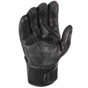 Gants de moto en cuir sur mesure pour l'été avec poignées, sangle de poignet réglable, antidérapants, respirants, légers, unisexes - Product Image 3