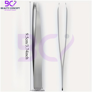 Facile à utiliser, durable, élégant, antidérapant, qualité classique, acier inoxydable, pointe inclinée, réutilisable, léger, parfait pour l'épilation des sourcils - Product Image 2
