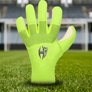 Premium Quality Custom Design Neoprene Soccer Goalkeeper <b>Gloves</b> With 4mm German <b>Latex</b> Elastic Strap Negative Cut - Product Image 4