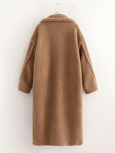 เสื้อโค้ทขนเฟอร์เทียม Arctic Luxe สำหรับผู้หญิง ขายส่ง พร้อมปกขนสุนัขจิ้งจอกคุณภาพพรีเมียม และผ้าคลุมทำจากขนสัตว์ผสม เสื้อโค้ทยาวสำหรับฤดูหนาวสุดหรู - Product Image 2
