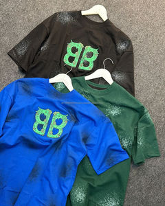 Camisetas de algodón con gráfico Vintage de talla grande para hombre de alta calidad, camiseta lisa con impresión Digital personalizada a granel - Product Image 3