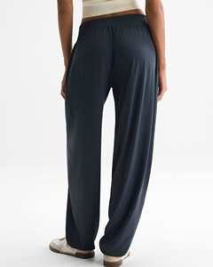 Custom Women's Soft Knit Wide Leg Sweatpants High Waisted Relaxed Fit Joggers Premium Quality Soft & Breathable Fabric Trousers - Product Image 5