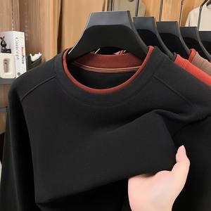 Men's <b>Thermal</b> Long Sleeve V-neck Solid Color Casual <b>Top</b> Autumn Winter Soft Stretch 100% Cotton Knitted Regular Fit - Product Image 5