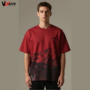 เสื้อยืดเปล่า Vafir Fit สำหรับผู้ชาย ผ้าฝ้าย 100% สกรีนโลโก้แบบกำหนดเอง เป็นมิตรกับสิ่งแวดล้อม แห้งเร็ว ระบายอากาศได้ดี ไม่เป็นขุย ทรงหลวม - Product Image 4