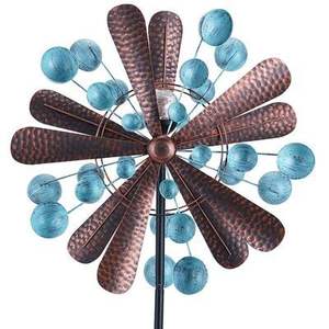 Moulins à vent cinétiques décoratifs en métal pour l'extérieur, pour la cour et le jardin - Product Image 2