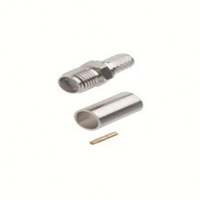 Conector SMA Hembra de Crimpado para Cable Coaxial RG58, Adaptador RF de Latón Chapado en Oro para Montaje en Panel, Terminación de Alta Frecuencia y Baja Pérdida