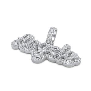Colgante de Cruz de Moissanita de Diseño, Inspirado en el Estilo Hip Hop, Tono Dorado, Joyería Unisex con Brillo Excepcional para Uso Diario - Product Image 1