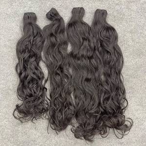 Cheveux humains d'origine vietnamienne, texture naturelle, ondulés, trame double, texture naturelle pour la vente en gros, cheveux doux - Product Image 5