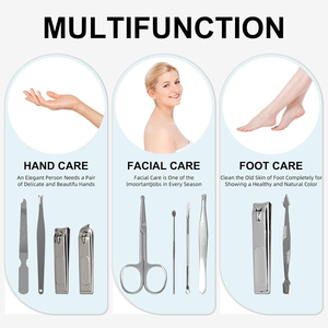 Professional Stainless Steel Manicure and Pedicure Set OEM Manufacturer Factory Price Wholesale Gift <b>Box</b> Pack Facial Care Kit - Product Image 6