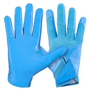 Gants de sport super adhérents à doigts complets, logo personnalisé, football américain, receveur, cuir, usage quotidien, paume en silicone, temps froid - Product Image 1