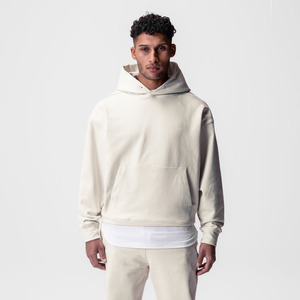 Wholesale OEM Custom Screen Print LOGO Hoodie Thermal Oversized Blank US Size Breathable Cotton Heavyweight French Terry Hoodies - Product Image 1