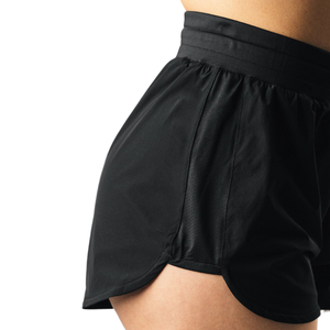 Shorts de sport légers et respirants pour la course, la gym, le yoga et l'entraînement – Noir uni - Product Image 5