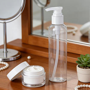 ขวดพลาสติก PET ใสทรงโคสโม ขนาด 240 มล. 8 ออนซ์ สำหรับบรรจุภัณฑ์โลชั่น ครีม น้ำมันบำรุงผิว ขายส่ง - Product Image 3