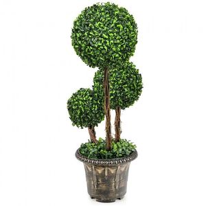 Albero Topiario Artificiale a Tre Sfere da 30 Pollici con Protezione UV per Uso Interno ed Esterno - Product Image 5