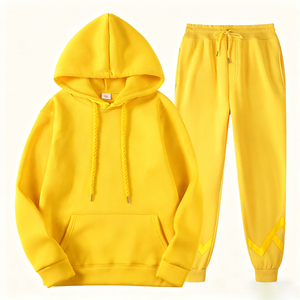 Men Casual Sports Tracksuit Hoodie <b>Jacket</b> and Jogger Sweatpants Two Piece Gym <b>Workout</b> Set - Product Image 4