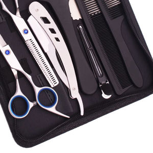 IMANS ENTERPRISES Professional High Quality Customizable Barber <b>Hairdressing</b> <b>Kit</b> Stainless Steel Scissors Thinning Shears Hair - Product Image 3