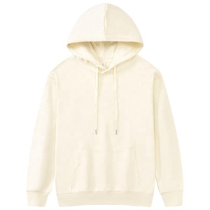 Sudaderas con capucha de algodón de alta calidad 320 Gsm para hombre, sudaderas informales holgadas Unisex, Tops con logotipo personalizado, Sudadera con capucha en blanco para hombre - Product Image 6