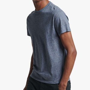 T-shirt pour homme sur mesure OEM, coupe ajustée, manches courtes, meilleure qualité, 82% coton, 18% élasthanne, t-shirts décontractés pour homme - Product Image 1