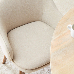 Silla de Comedor de Terciopelo con Diseño Moderno y Minimalista y Estructura Resistente de Madera de Teca para Decoración del Hogar - Product Image 5