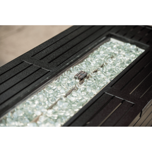 Tavolo con Braciere a Gas Propano in Alluminio da 57 Pollici, 50000 BTU, Coperchio in Vetro, Elegante Caminetto per Esterni - Product Image 5