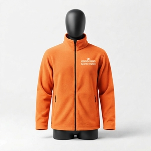 Veste polaire épaisse décontractée pour homme, fermeture éclair intégrale, respirante, pour l'hiver et les activités de plein air - Product Image 1