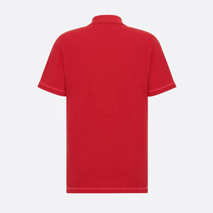 Polo Rojo de Manga Corta para Hombre, Color Sólido, Tejido Piqué, Estilo Casual, Corte Regular - Product Image 5