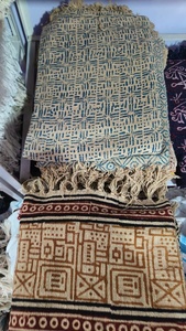 ผ้าห่มชายหาดพิมพ์ลายดอกไม้สวยงามทันสมัย ทำมือด้วยเทคนิคการพิมพ์บล็อกแบบคัดดี ผ้าฝ้าย 100% เหมาะสำหรับปิกนิก - Product Image 3