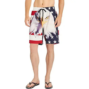 Custom Sports Shorts Blue Striped Sublimation Pattern Printing Men <b>Running</b> Basketball Mesh Shorts - Product Image 1
