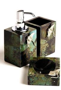 Ensemble d'accessoires de salle de bain de luxe 6 pièces, organiseur de salle de bain en résine design, distributeur de savon, porte-brosse à dents - Product Image 6