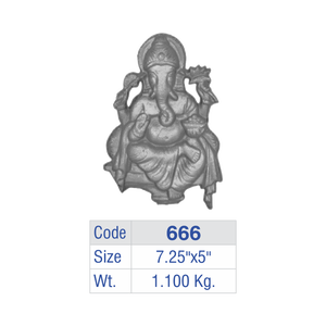 Lord Ganesha Aluminum Balcony Railing Panel Cast <b>Iron</b> Sitting Ganpati Fence Insert Luxury Villa Guardrail Religious Motif Badge - Product Image 6