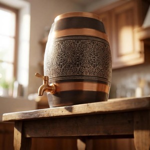 Hand Made Quality Copper Water Dispenser Artisan Style Copper Water Dispenser Solid Color Item Copper Water Dispenser - Product Image 5