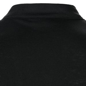 Polo de Manga Corta para Hombre, Negro, Tejido Sólido, Estilo Casual, Transpirable, con Logotipo Frontal, MOQ Bajo - Product Image 5