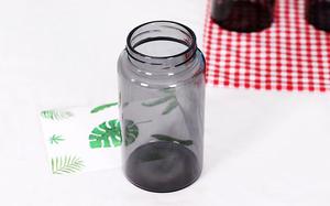 Recipiente de Vidrio Gris de 500ml/800ml con Tapa de Acacia, Frasco de Almacenamiento Anti-UV para Granos de Café, Té, Harina, Nueces, Dulces, Sales y Especias - Product Image 5